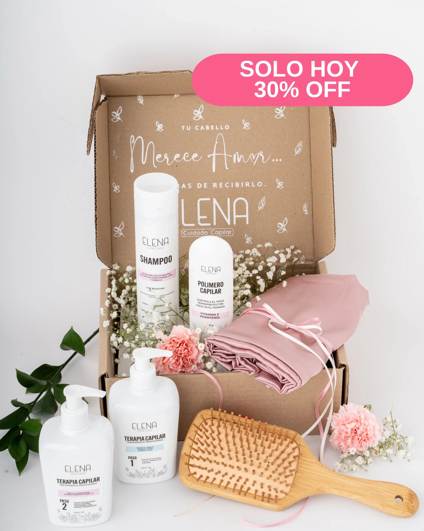 Caja Rosa Anti-Frizz